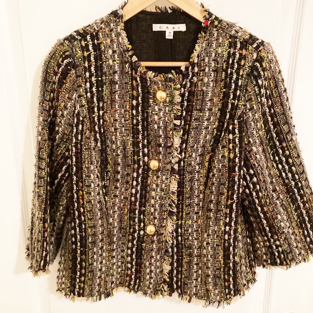 Cabi tweed blazer jacket